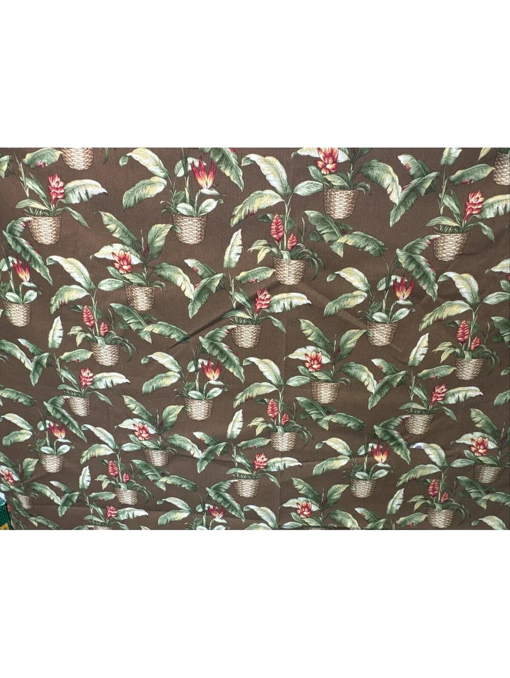 P KAUFMANN 4+ Yards Outdoor Tropical Print Palm Leaves Upholstery Fabric 148x54”